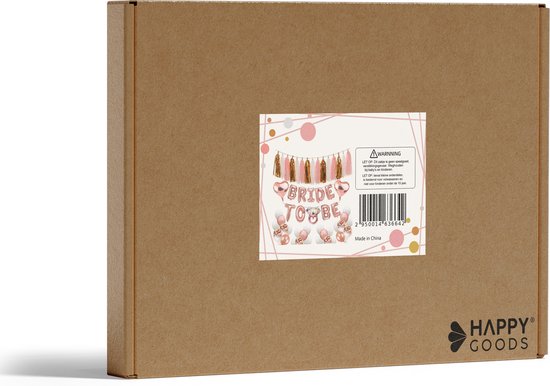 Happy Goods Bride to Be Decorations - Balloons & Accessories - 32 Pieces - Bachelorette Party Woman - Team Bride - Bachelorette Party - Slingers