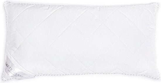 Oreiller Heckettlane - Oreiller en forme de boîte avec rembourrage synthétique - Oreiller antiallergique - 80x80 cm - Pour les dormeurs sur le dos, sur le côté et sur le ventre - 1 pièce