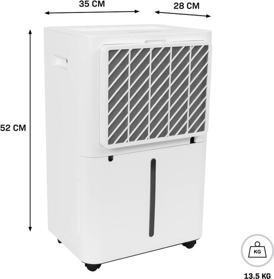 VONROC Déshumidificateur - 20L/jour - Réservoir d'eau de 4,5L - Contrôle Wifi & app - Filtre à air HEPA & Carbone