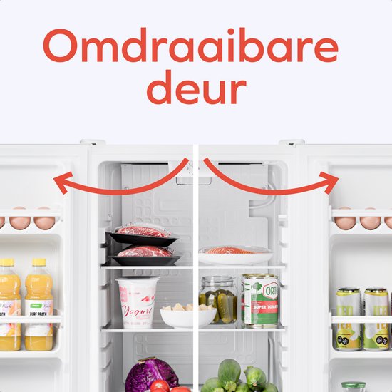 KitchenBrothers Réfrigérateur - 92L - Modèle de table - Glacière - Frigo - Pose libre - Blanc