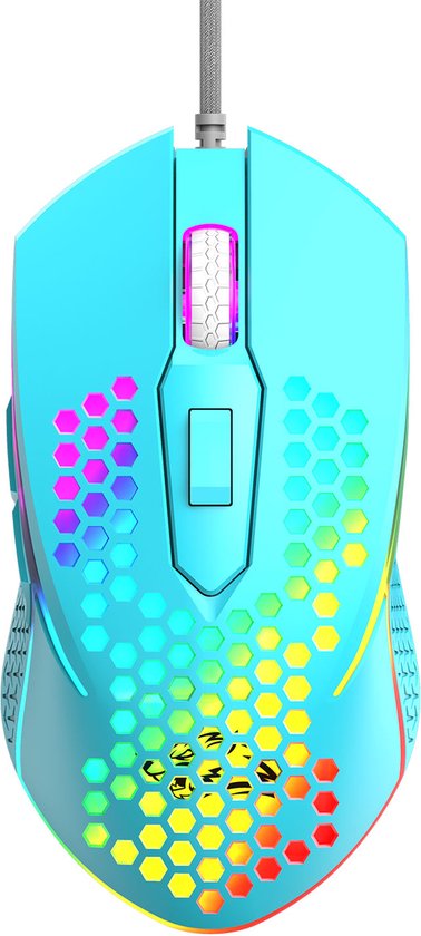 ZIYOU LANG M3 Gaming Mouse - Souris de jeu RVB en nid d'abeille - Bleu