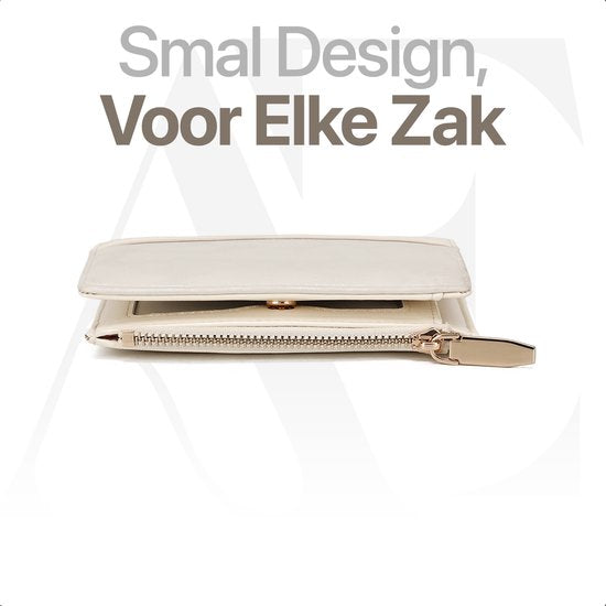 aramae® - Portefeuille femmes - Portefeuille femmes - Porte-cartes femmes avec monnayeur - Blanc/Beige