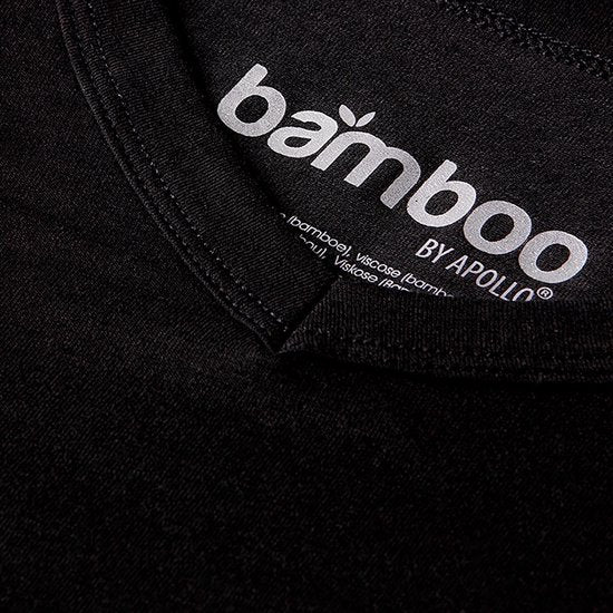 T-shirt homme Apollo Bamboo V-neck 2-pack - Noir - S