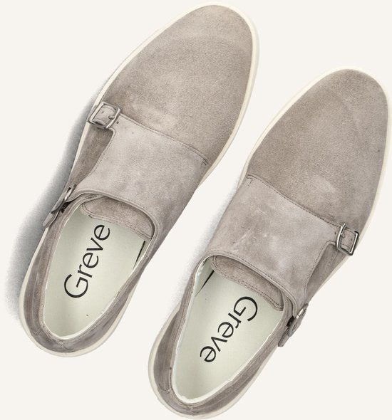 Greve Wave Sneakers - Suede - Hommes - Taupe - Taille 46
