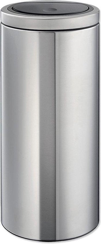 Brabantia Touch bin flat top - 30 litres - acier mat