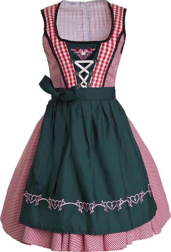 Dressforfun Mini-Dirndl Berchtesgaden modèle 2 XXL - costume de déguisement halloween, tenue de soirée, tenue de carnaval, tenue de fête - 304659