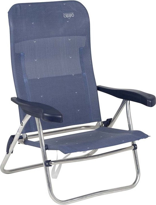 Crespo - Chaise de plage - AL/205 - Bleu foncé