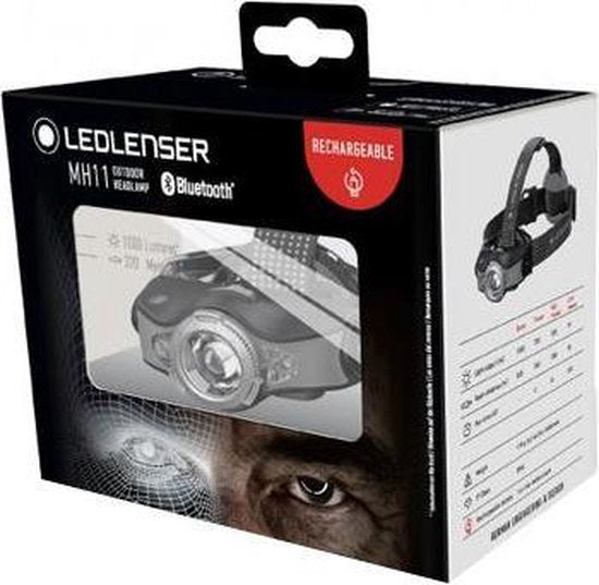 Ledlenser MH11 - Lampe frontale - Rechargeable - 1000 lumens - Focalisable - App control - Gris
