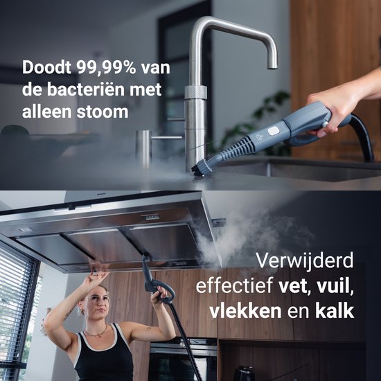 Techweise 16-in-1 Steam Cleaner - 45 minutes de vapeur - 4 bars - Nettoyeur de tapis - Machine à nettoyer - Nettoyeur de taches