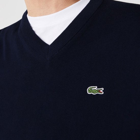 Lacoste Organic Cotton V-neck Sweater - Maillots de sport - marine (bleu marine) - Hommes