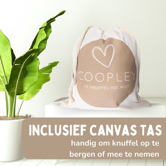 Peluche lestée 2Kg - Peluche lestée - Coco Rabbit - Peluche lestée - Jouet sensoriel - Pour enfants et adultes - Marron - Avec sac de rangement en toile