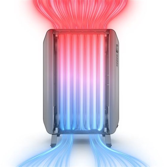 Duux Edge DXOH11 Oil - Radiateur à huile intelligent avec thermostat - Radiateur à huile 1500W - gris