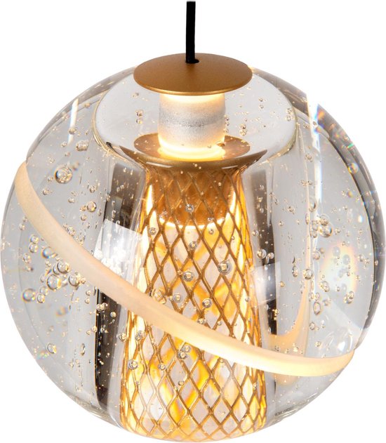 Lucide DILENKO - Lampe suspendue - LED Dimmable - 5x3,5W 2700K - Matte Gold / Brass