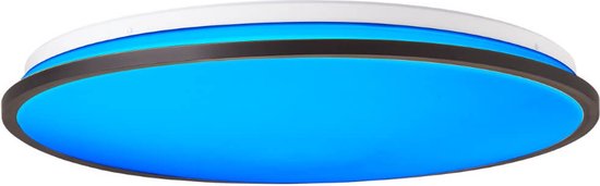 Plafonnier Brilliant Heida - Ø 49 cm - LED encastré - Dimmable & RGB - Noir