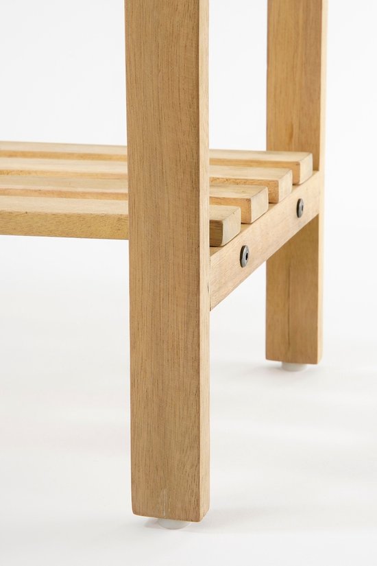 Mica Decorations Jardinière d'extérieur Glenwood Rectangle - L70 x L30 x H75 cm - Bois d'acacia - Brun