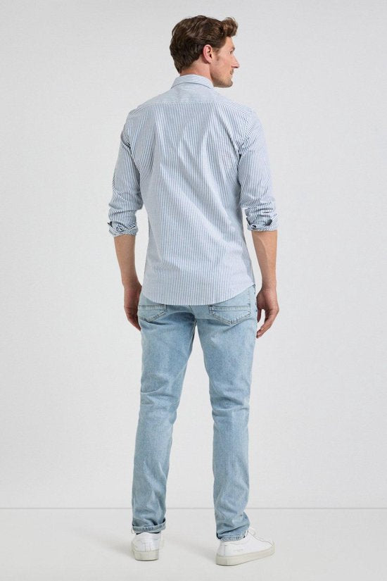 McGregor Shirt Oxford Great Stripe Mm999 6001 03 2100 Navy Hommes Taille - XL