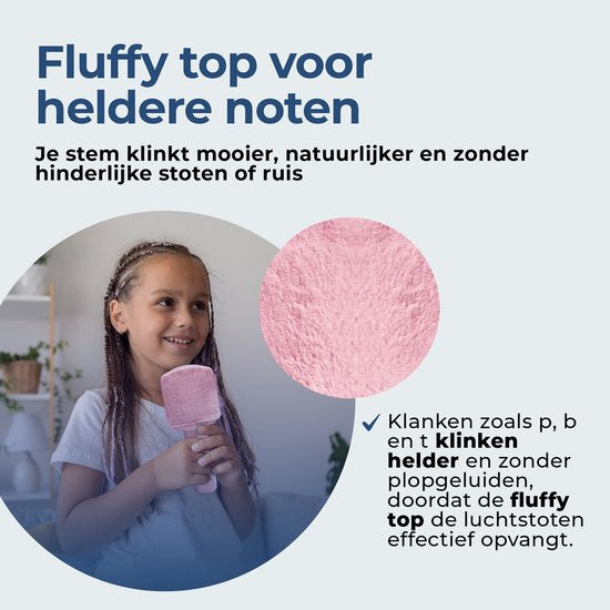Denver Karaoke Microphone Bluetooth - Sans fil - Haut-parleur avec finition duveteuse - Ensemble Karaoké - AUX - MicroSD - KMS30RO