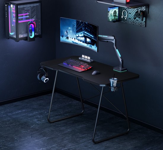 Tapis de souris complet pour bureau de jeu - bureau de jeu - bureau de jeu - table d'ordinateur - table pour ordinateur portable - 120 x 60 cm