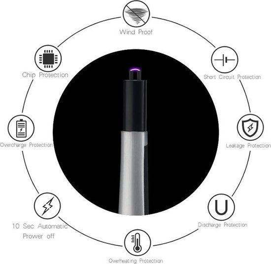 K&L Allume-barbecue électrique long et rechargeable - Bougies - Noir