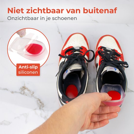Nuvance - Heel Spur Orthotics - Heel Protectors - Insoles - Heel Spur - 2 Pieces for Size 34-38 - Red