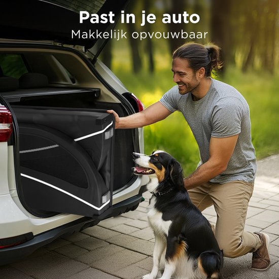 Trevopet® remorque vélo pour chien - remorque vélo pliable pour chien - remorque pour chien - convient aux vélos électriques - jusqu'à 40 kg - pour chiens de taille moyenne et grande - noir