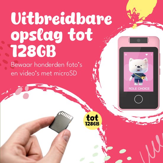 Denver Lecteur MP3/MP4 - Enfants - Jeux - Appareil photo - Enregistreur vocal - KMP284