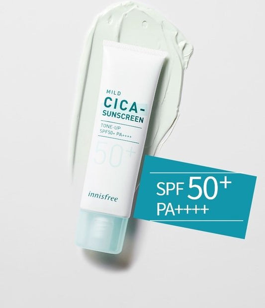 Innisfree - True Mild Cica sunscreen SPF50+ PA++++ 50ml - Korean skincare