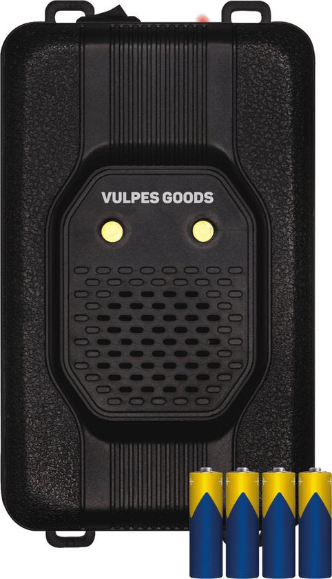 Vulpes Goods® Repellent - Marten Repellent - Pest Repellent - Multifunction Set Indoor & Outdoor - Batteries, 12V & Car Battery - Marters, Mice & Rats - Stone Marten Repellent PRO - Incl. Batteries