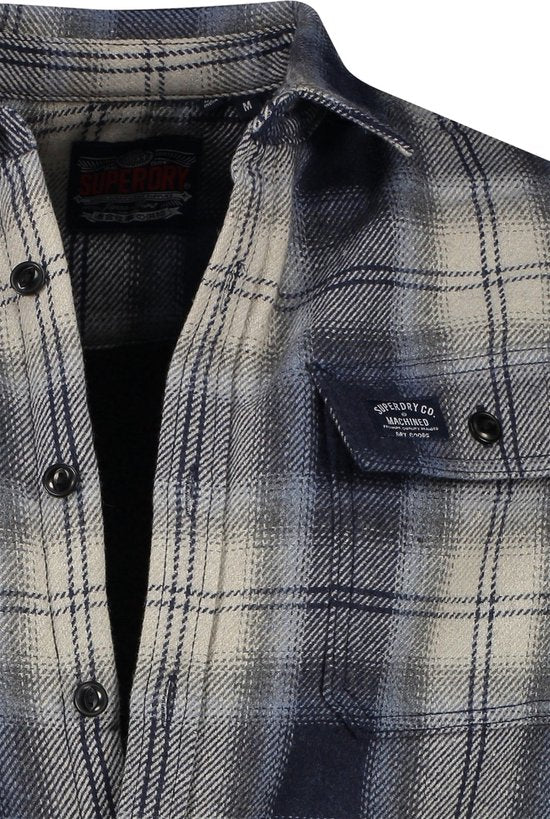 Superdry - Miller Jack Wool Blue - Homme - Taille M - Modern-fit
