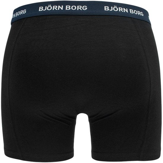 Björn Borg - Caleçon Hommes 3-Pack Boxers Contrast Solids - Noir - Taille S