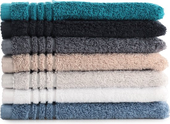 PHLOX Supreme Washcloths 16x21 - set of 6 - Heavyweight 600 g/m2 - Terracotta