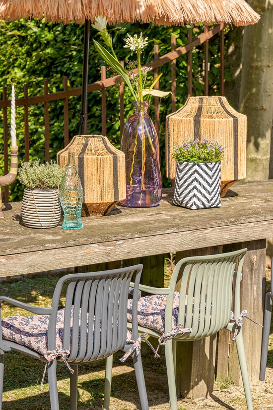 Mica Decorations Chaise de jardin Paloma - L53 x L53 x H78 cm - Polypropylène - Vert