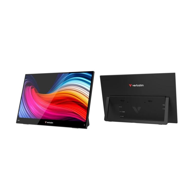 Verbatim Portable Touch Monitor 15,6 pouces - Full HD 1920x1080 - Écran tactile - Noir