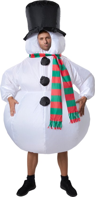 Dressforfun Costume gonflable bonhomme de neige - costume fantaisie halloween déguisements carnaval déguisements - 302359