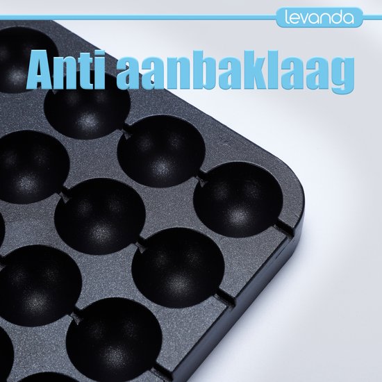Levanda poffertjes pan cast iron - non-stick suitable for induction electric and gas