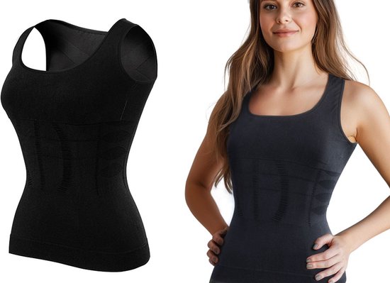 Milanoro - Maillot de corps correcteur de silhouette pour femmes - Noir - XL
