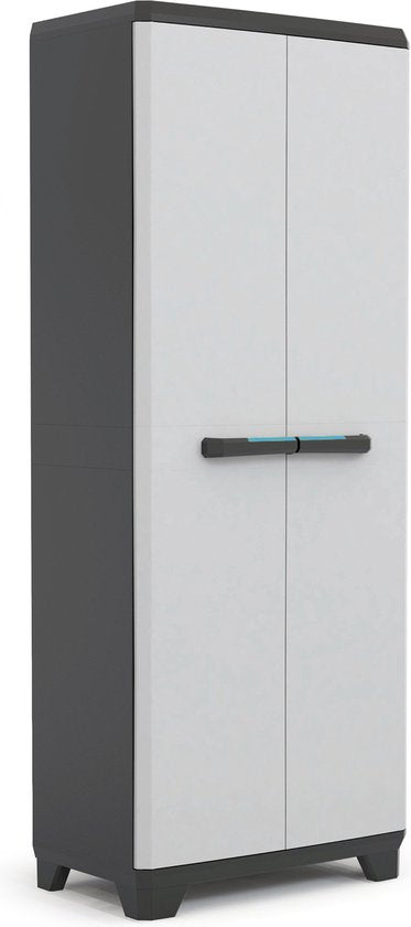 Keter Linear Utility Storage Cabinet - 68x173x39 cm - Gris/Noir