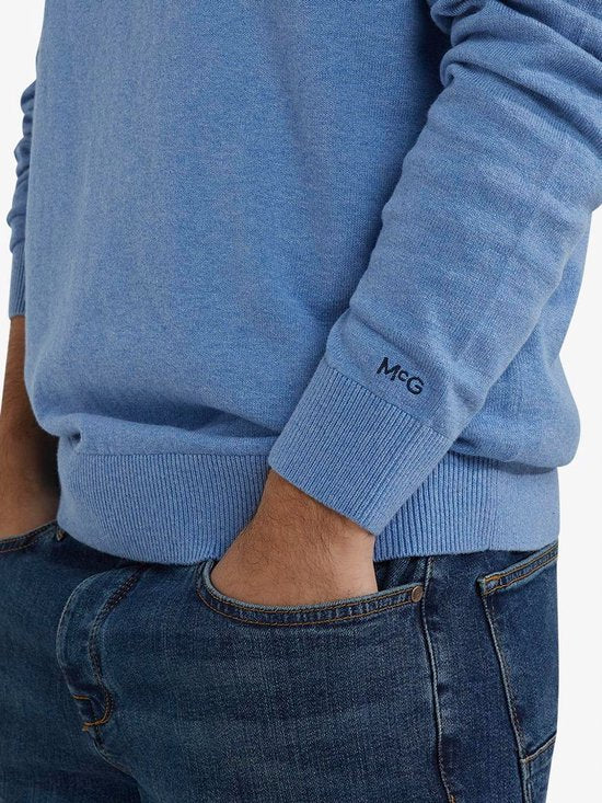 Pull McGregor Laine Mérinos Bleu Glace - Taille XXL - Hommes - Pullovers