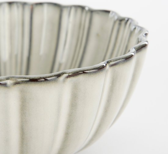 Mica Decorations Bol Corfu - H9 x Ø17 cm - Céramique - Gris