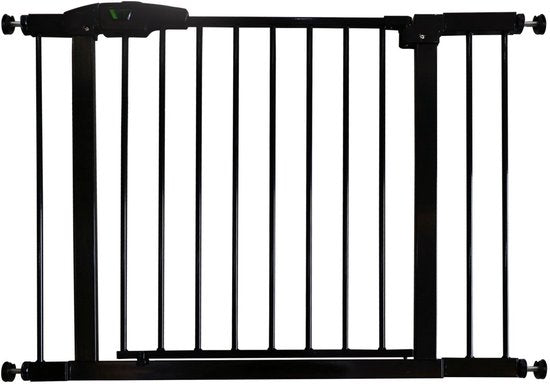 Goliving Porte d'escalier sans perçage - 2 pièces - 75 à 103 cm - Fixation par pince - Modèle à pince - Extensible - Métal - Barrière pour enfants - Barrière pour chiens - Noir