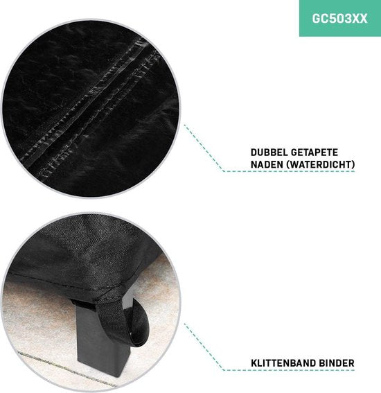 VONROC Premium garden set cover L - 245x150x95cm - Pour table de jardin avec 6-8 chaises