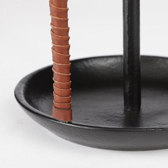 Casa Vivante Turi Chandelier - H48,5 x Ø13,5 cm - Aluminium - Noir