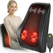 Coussin de massage Lifeproducts pour la nuque et le dos - Appareil de massage pour la nuque - Massage du dos - Appareil de massage Shiatsu pour la nuque avec fonction chauffante et fonction vibrante