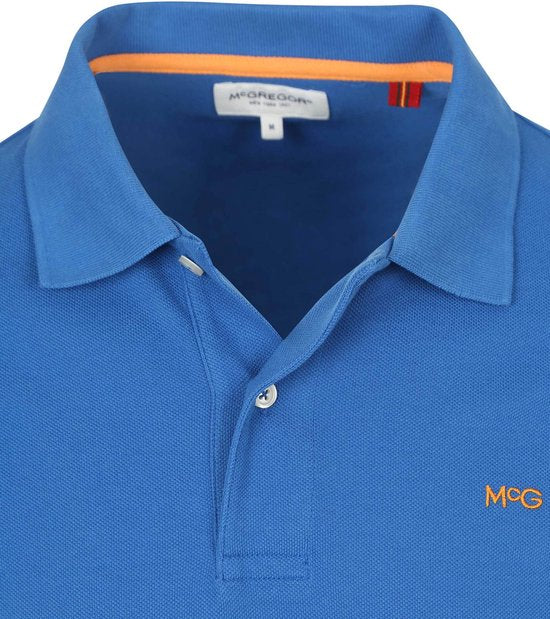 Polo McGregor Piqué Bleu Cobalt - Taille L - Homme