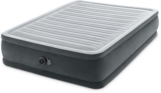 Intex Queen Comfort-Plush Airbed avec pompe intégrée - 203x152x46 cm