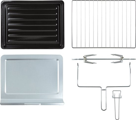 Inventum OV607B - Four à convection indépendant - Brûleur rotatif - 60 litres - 2000 watts - 6 programmes - Noir