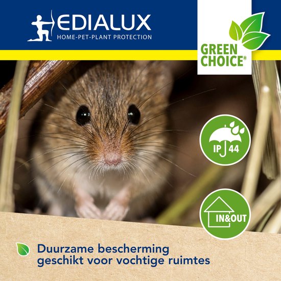 Edialux Ultrasonic Defend répulsif à ultrasons pour souris répulsif pour rats, dissuasion pour rongeurs, son ultrasonique, étanche ip44, rechargeable par usb, intérieur et extérieur, jardin, abri, cave, 15-24 jours d'autonomie, portée de 80m².