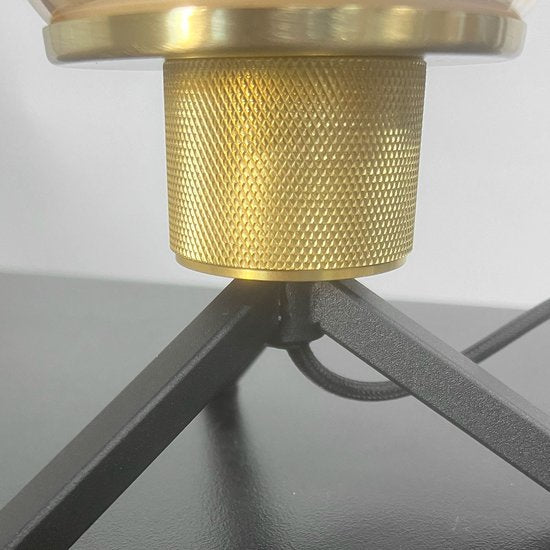 Lampe à poser Steinhauer Reflexion - ambre - métal - 15 cm - douille E27 - 2682ME