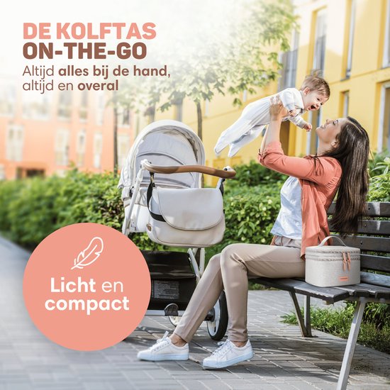 Vulpes Goods® Babycare - Sac isotherme de luxe avec élément réfrigérant - Pour les déplacements - Sac de pompage - Lait maternel jusqu'à 12 heures au frais - Sac isotherme pour le pompage - Sac isotherme pour le lait maternel - Sac de conservation des ali