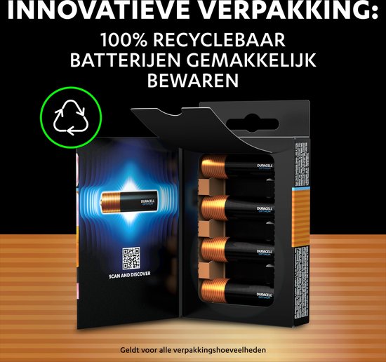 Duracell Optimum AA - piles alcalines - 1,5V, LR6 - 5 pièces